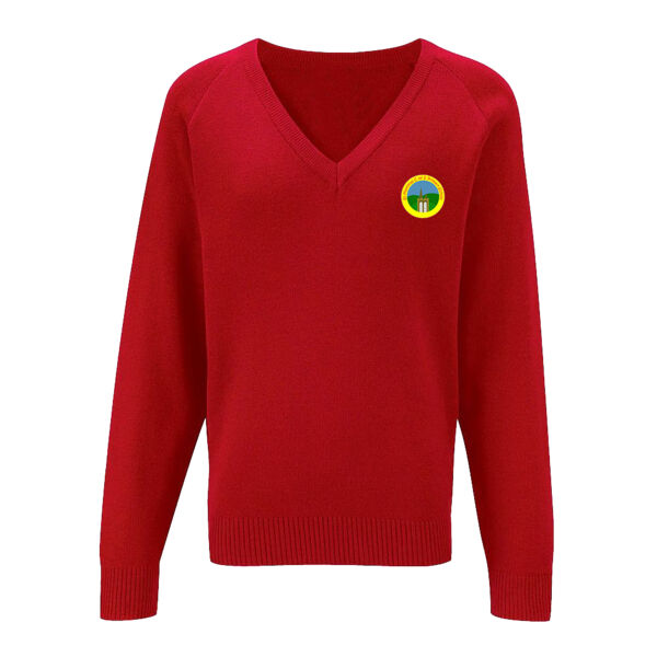 St Matthias knitted V-Neck Jumper – Yr 3-6 Thumbnail
